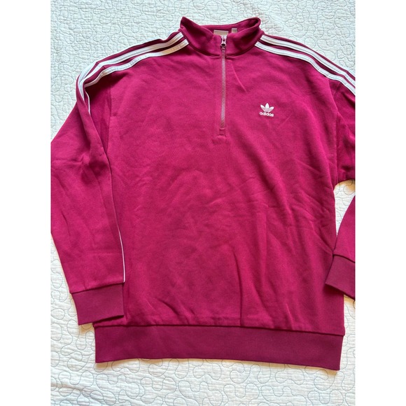 adidas Originals Tops - Adidas Originals Womens Quarter Zip‎ Trefoil Size Small NWOT